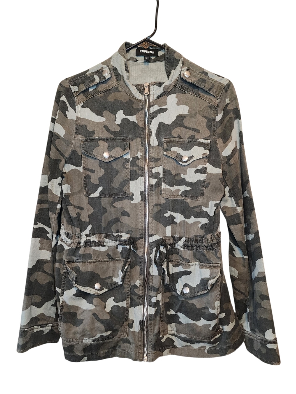 ​Express Camo Utility Field Jacket - Drawstring Waist - Small